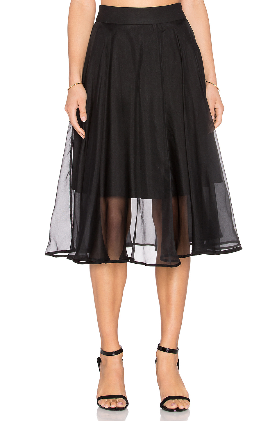 milly silk organza 圆筒裙