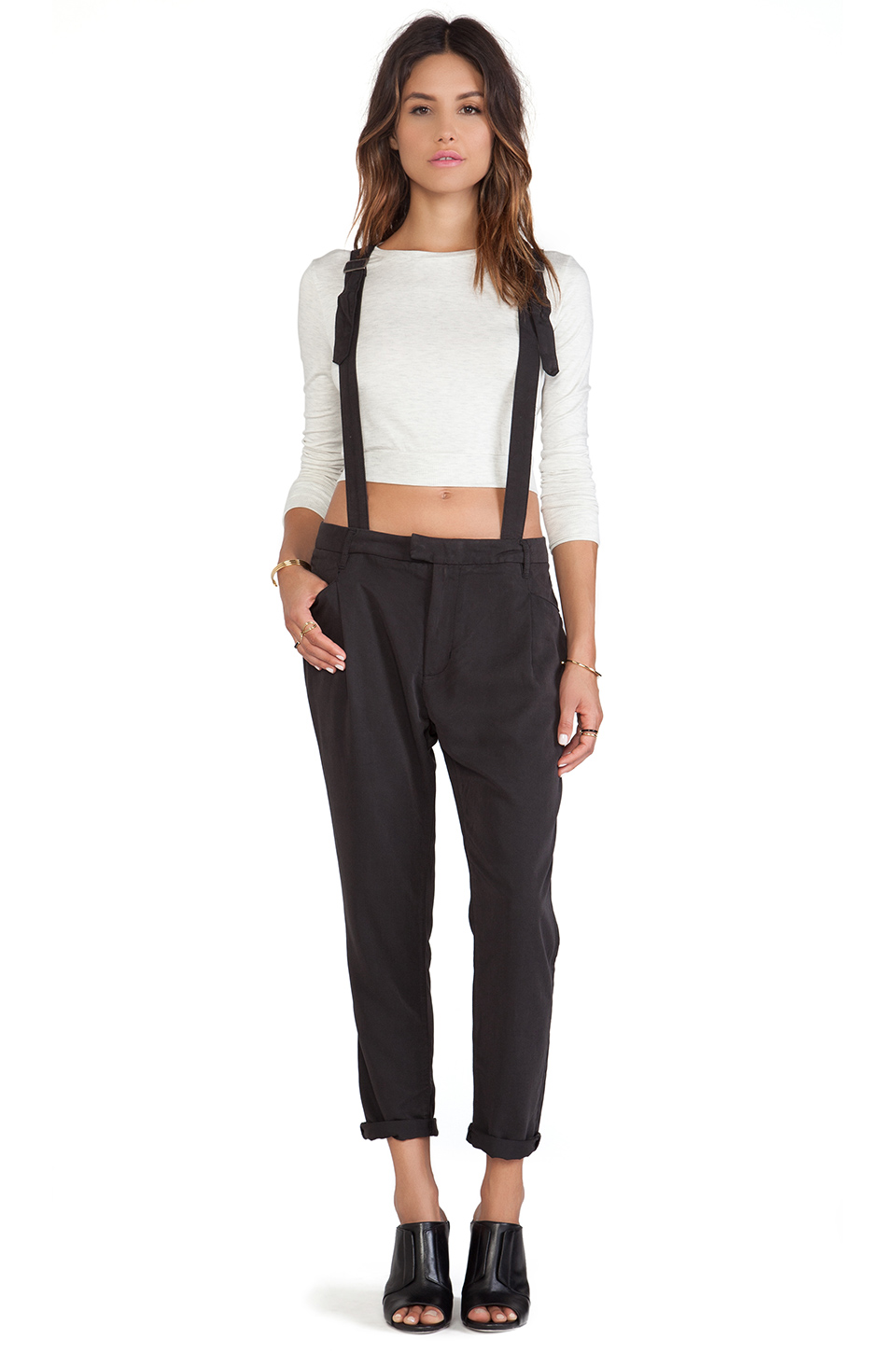 smith suspender pants 吊裤带 紧身长裤