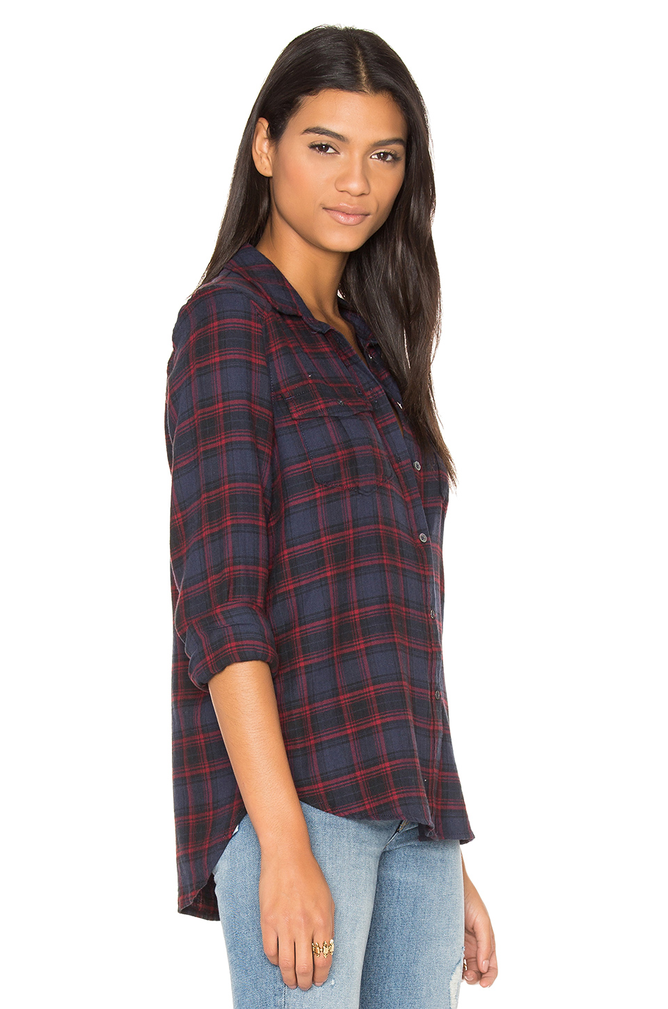 paige mya 牛仔系扣衬衫