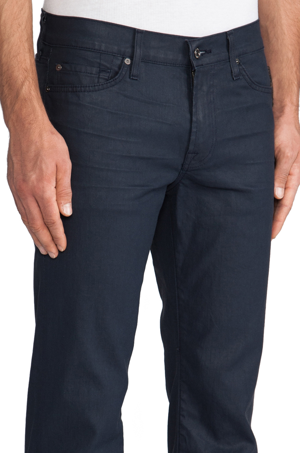 7 for all mankind 显瘦身的 – petrol blue