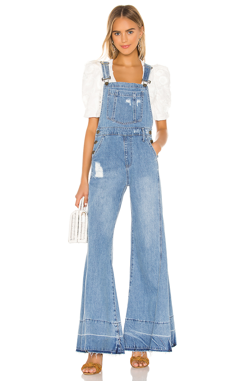 show me your mumu san fran 阔腿工装裤 – carolina blue | revolve