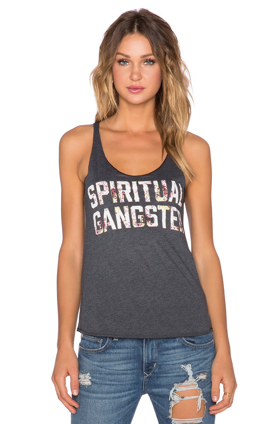 spiritual gangster summer floral 背心