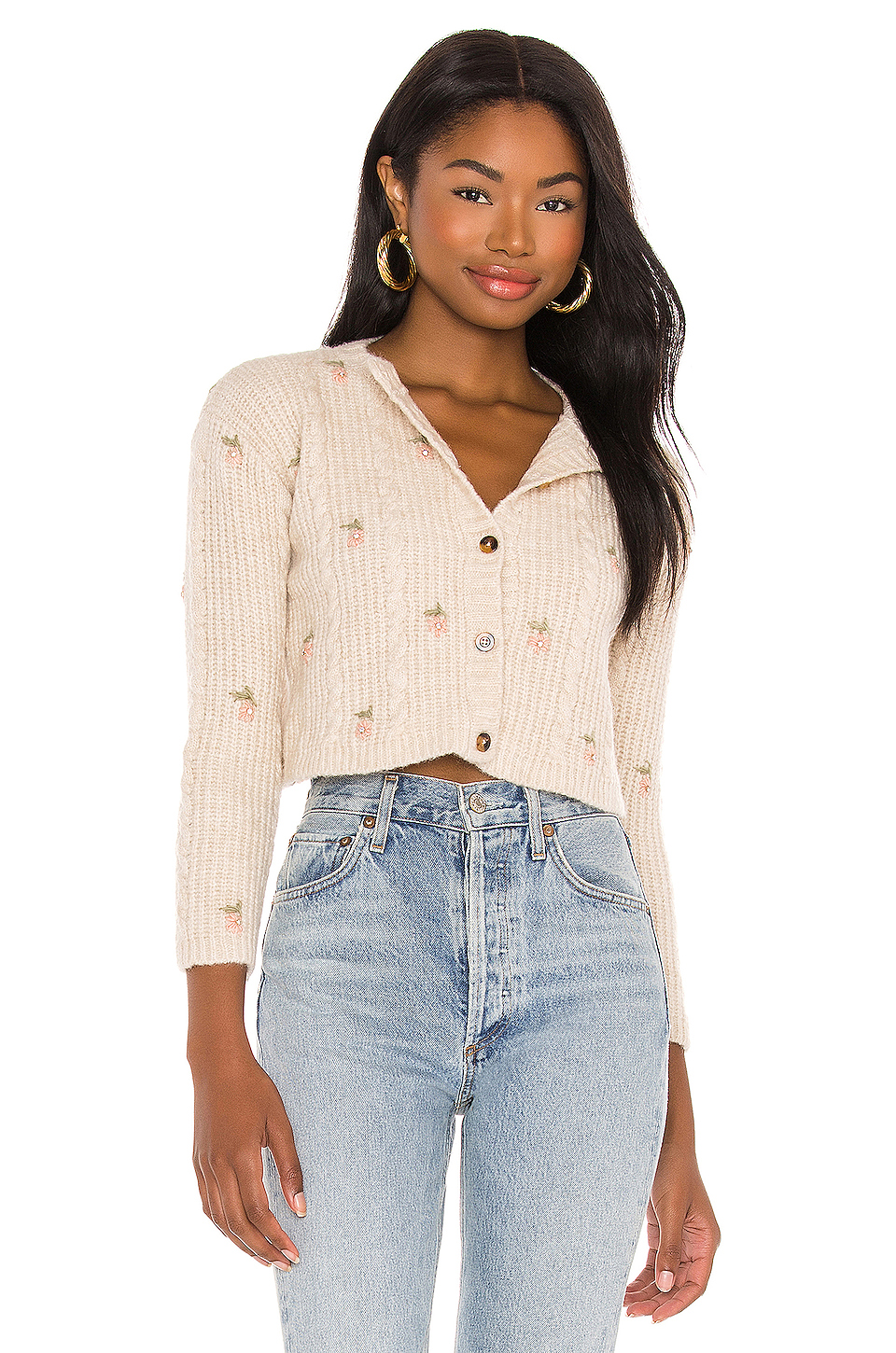 tach clothing antila 开衫 – 奶油色 | revolve