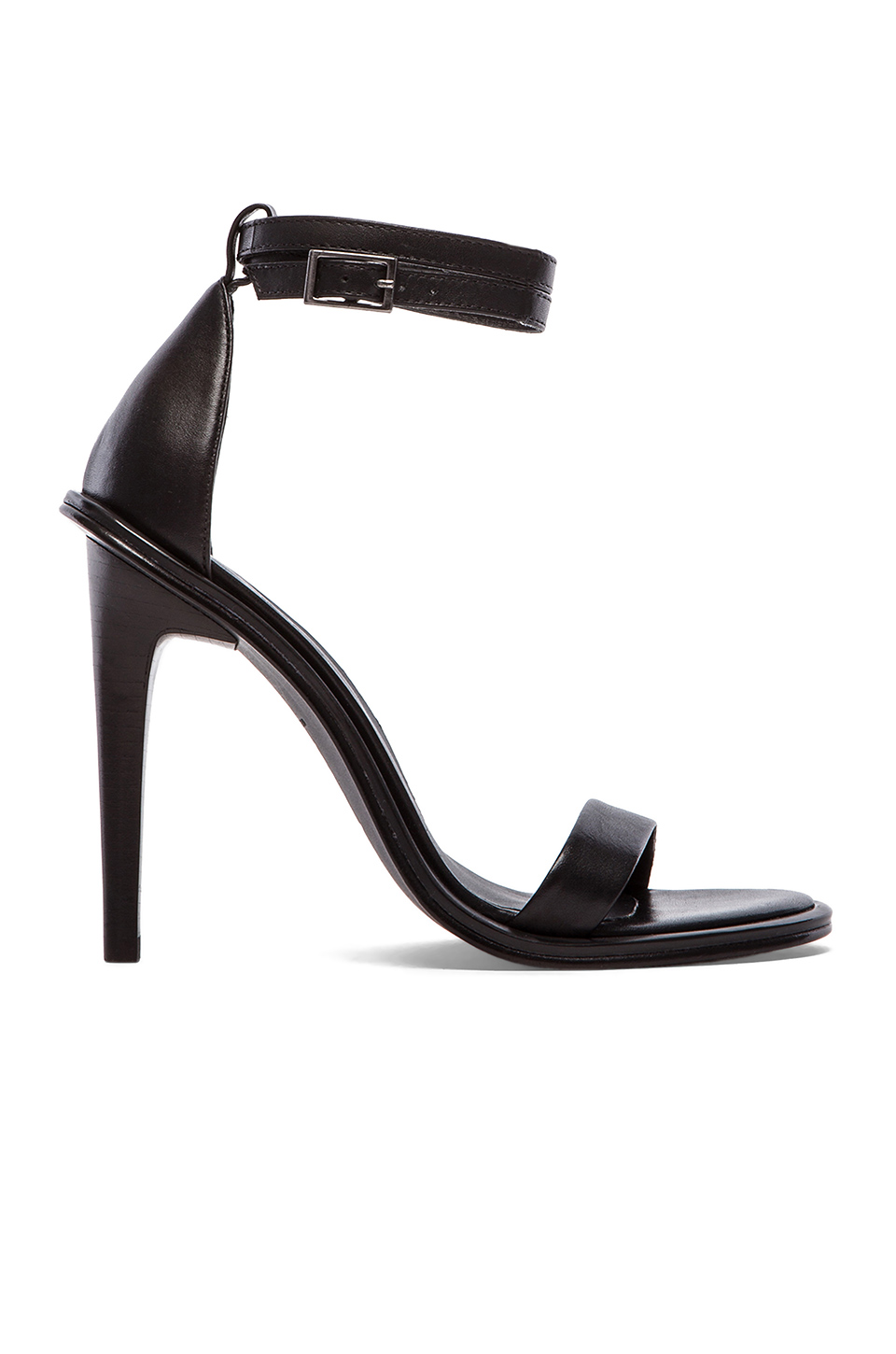 tibi amber 露趾高跟鞋 – black | revolve