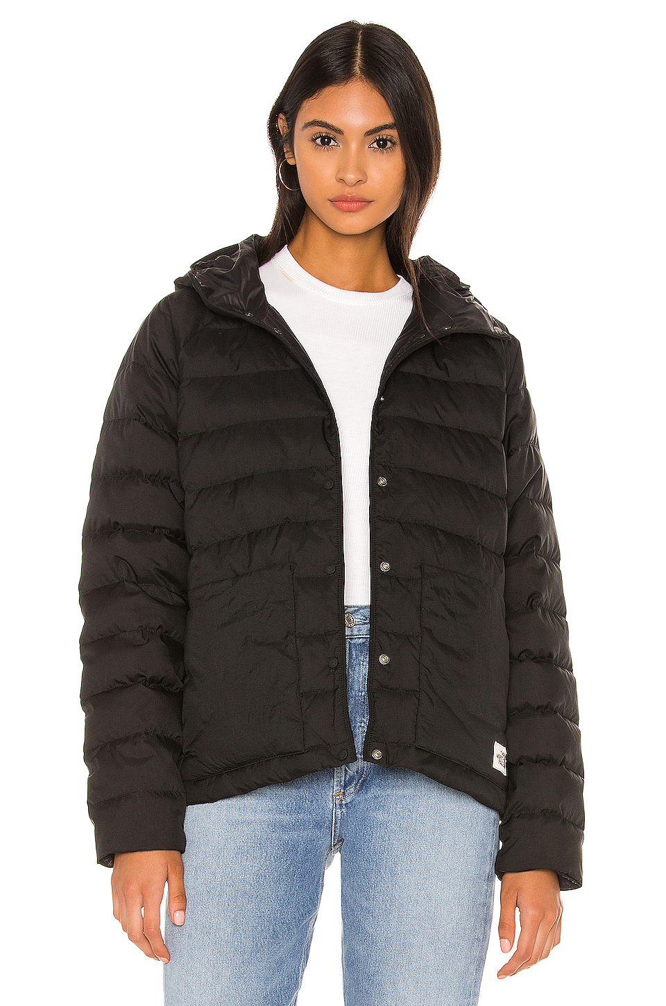 the north face leefline 蓬蓬感夹克 – tnf black | revolve