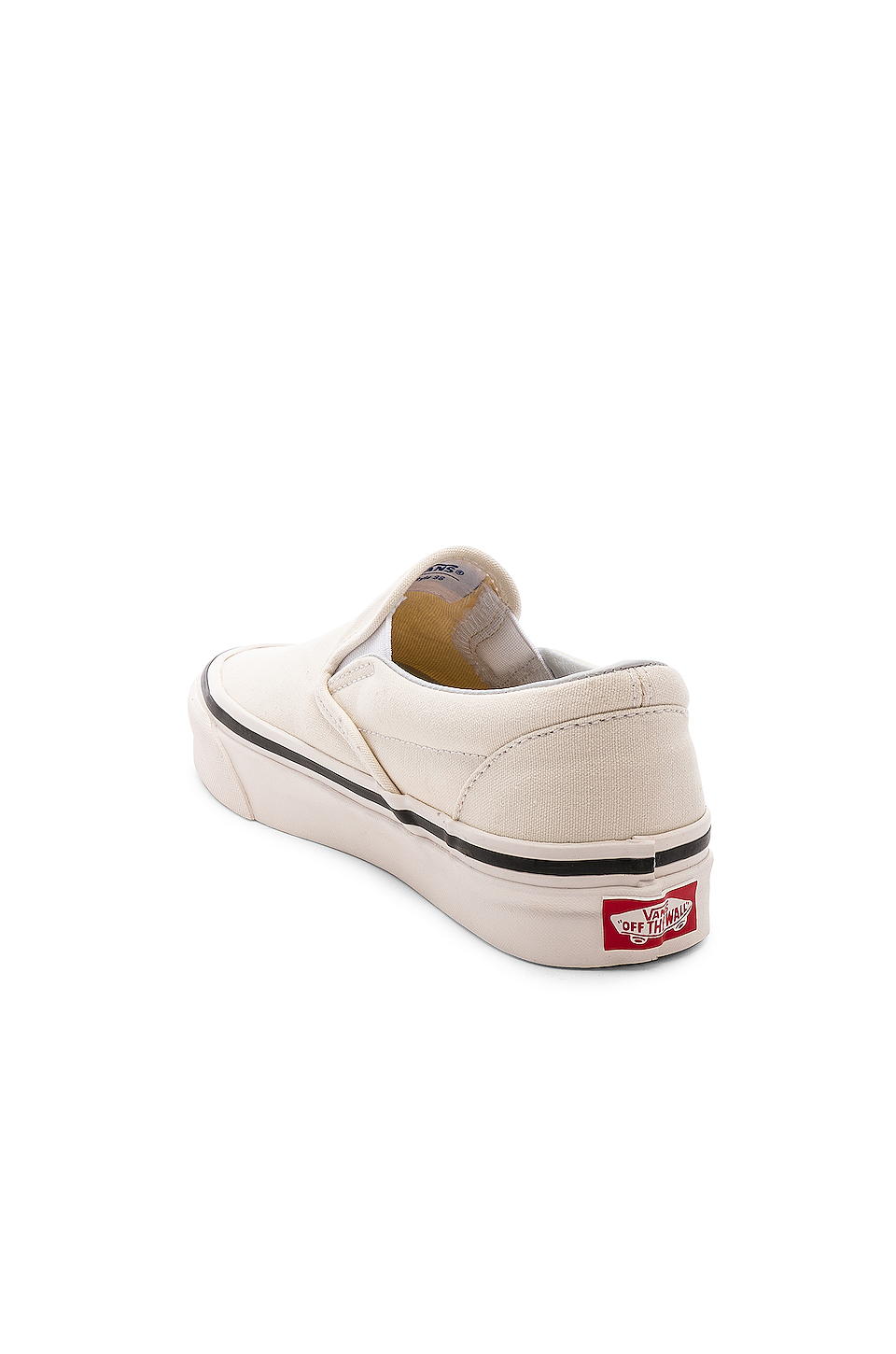 vans anaheim classic slip on 98 dx in og white & white