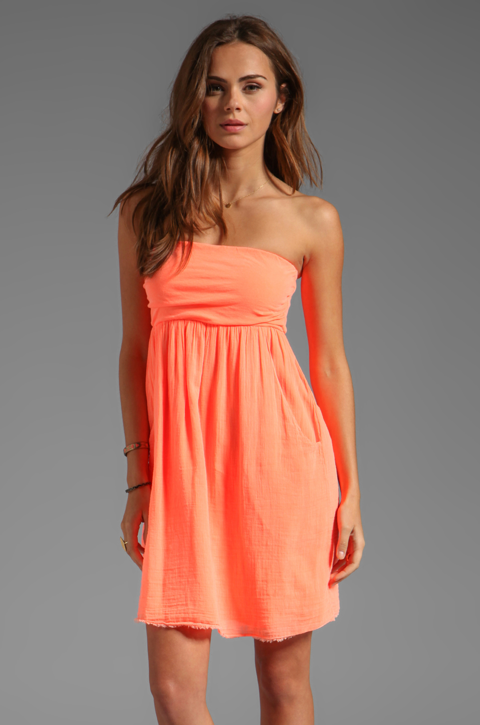 velvet by graham & spencer hayzelle sheer jersey dress – glare