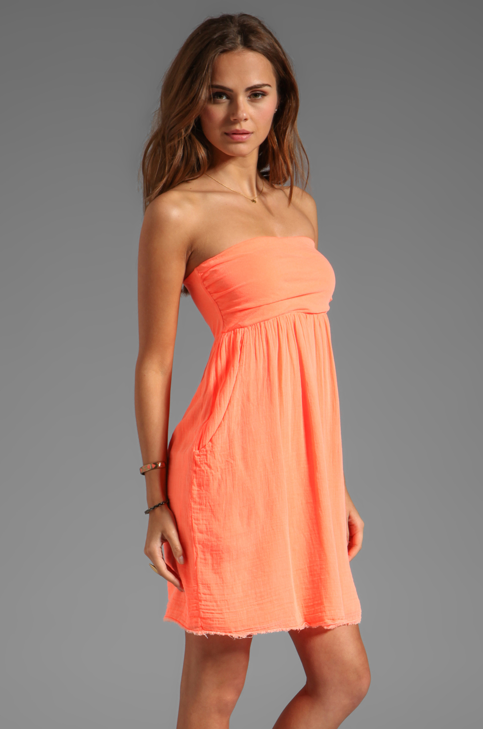 velvet by graham & spencer hayzelle sheer jersey dress – glare