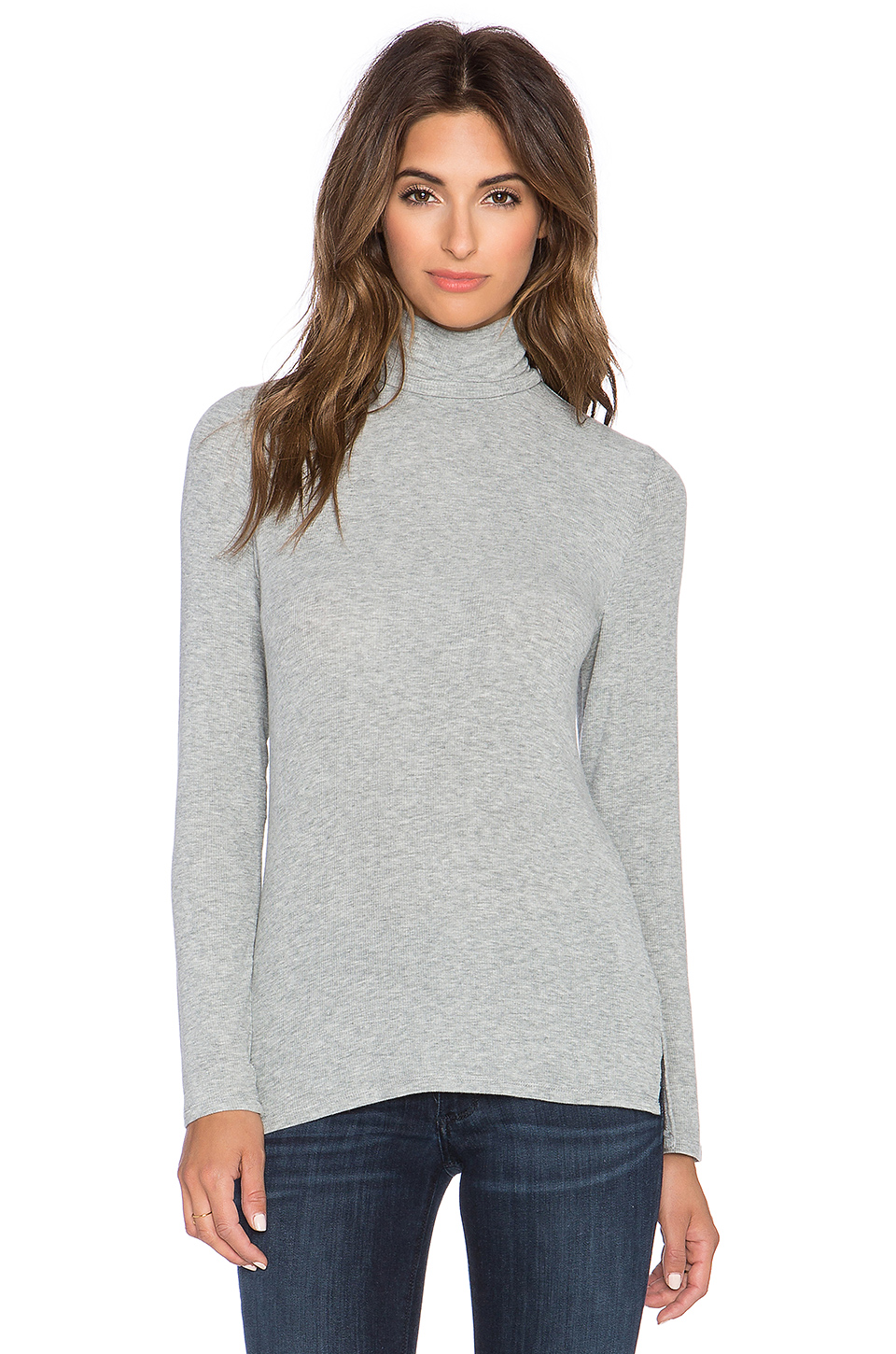 white   warren 津领毛衣 – grey heather | revolve